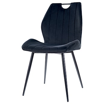 Krzesło tapicerowane Terphing czarne