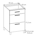 Zestaw mebli kuchennych Sottana biały 270x210 cm  - zdjęcie 24