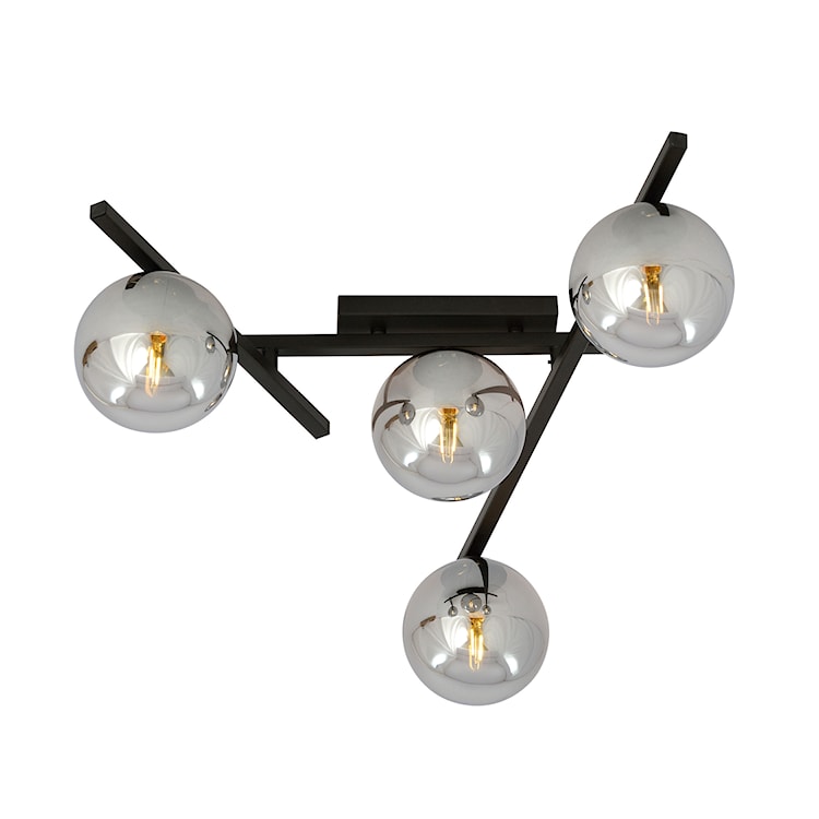 Lampa sufitowa Mohants x4 czarno-grafitowa  - zdjęcie 2