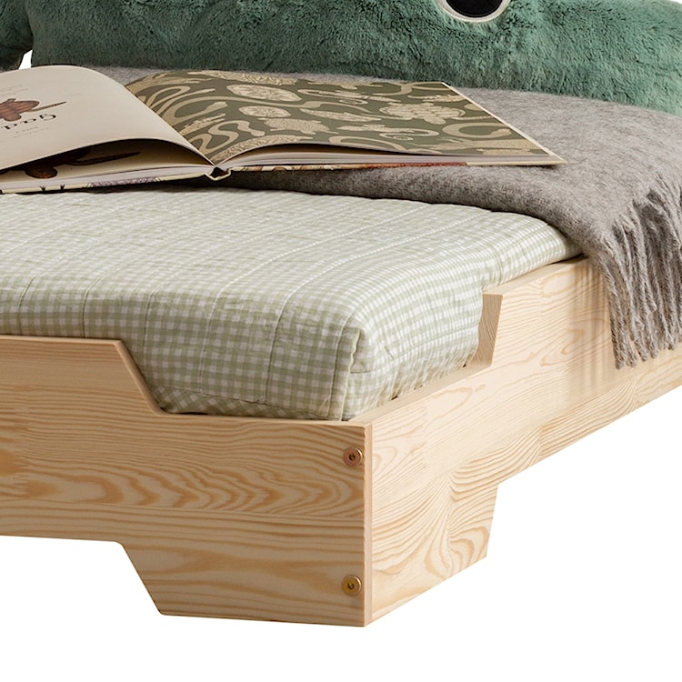 Łóżko Hallie dziecięce z drewna 80x160 cm  - zdjęcie 6