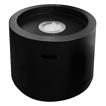Biokominek wolnostojący Calcone z kamieniami ozdobnymi okrągły o średnicy 32,5 cm czarny