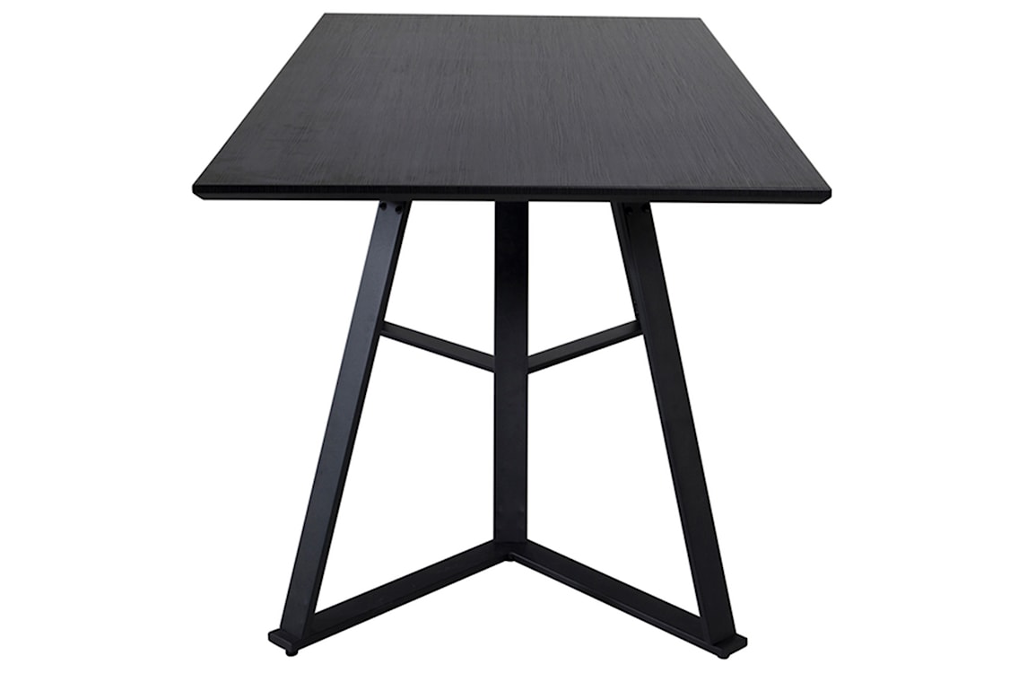 Stół do jadalni Calinia czarny na metalowych nogach  - zdjęcie 4