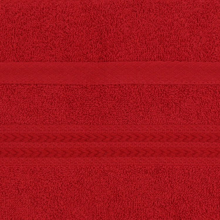 Zestaw sześciu ręczników Bainrow 30/50 cm czerwony  - zdjęcie 6
