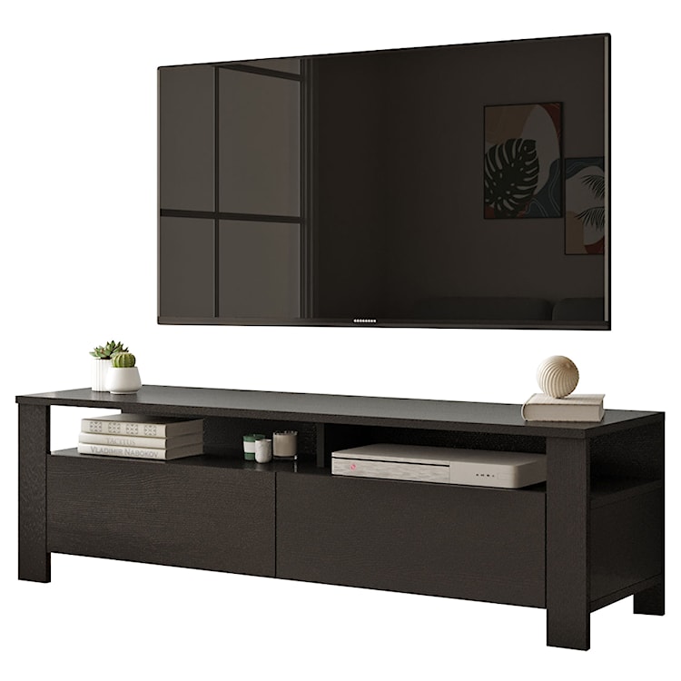 Szafka RTV Lecie 40x140 cm czarna 