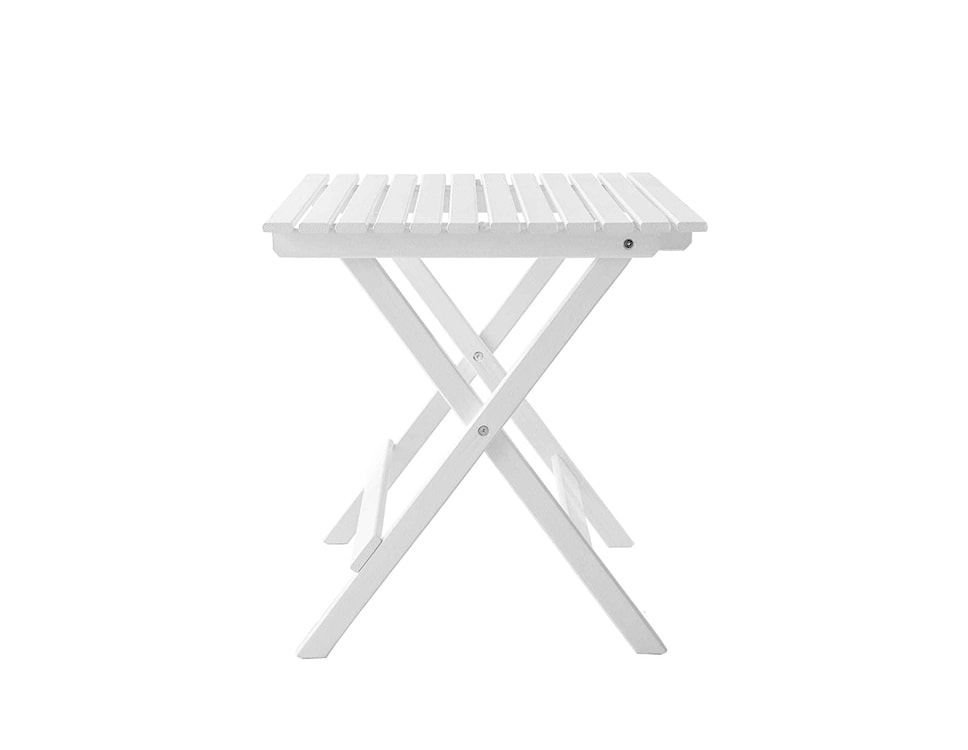 Zestaw balkonowy Bonnert drewno sosnowe stół z dwoma krzesłami biały  - zdjęcie 3
