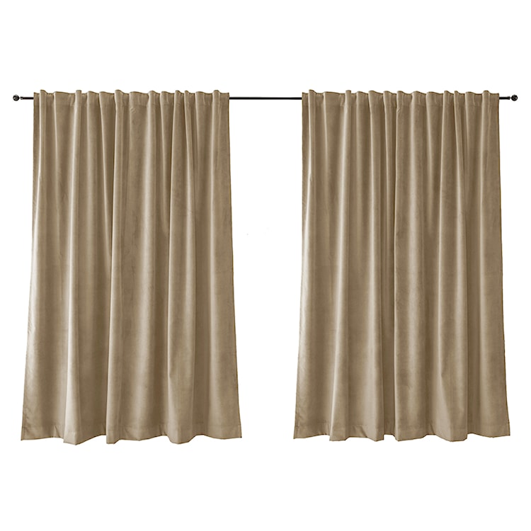 Zasłona do salonu Myrrhis w tkaninie PET FRIENDLY 280x270 cm szara