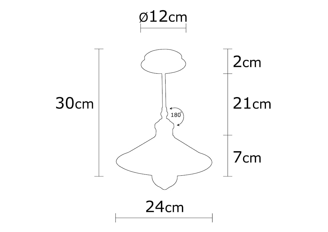 Lampa wisząca Hortensis 24 cm  - zdjęcie 3