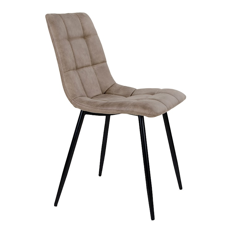 Krzesło tapicerowane Kirme jasnobrązowe  - zdjęcie 5