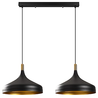 Lampa sufitowa Ardulace x2 68 cm czarna/złota