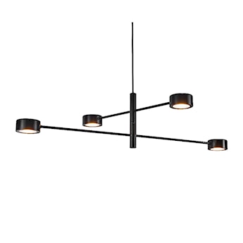 Lampa wisząca Clyde x4 czarna 89,6 cm