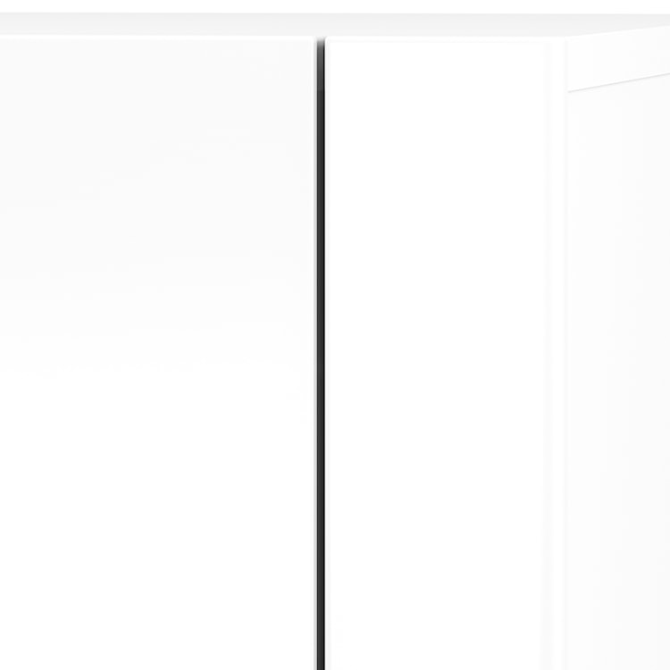 Komoda jednodrzwiowa Botten z czterema szufladami biała  - zdjęcie 7