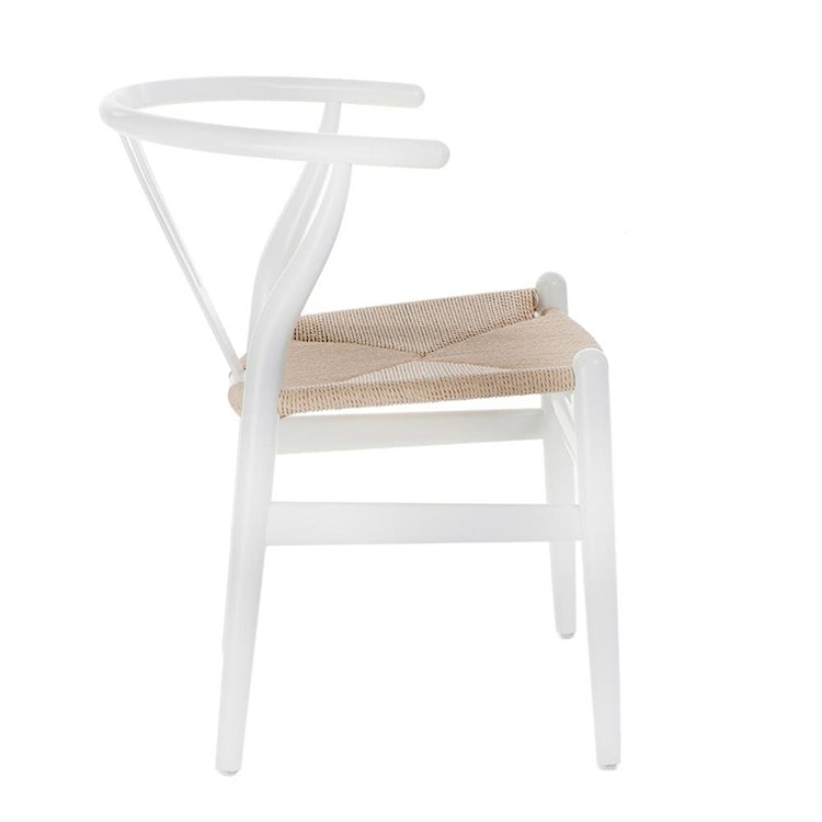 Krzesło Wicker białe  - zdjęcie 7
