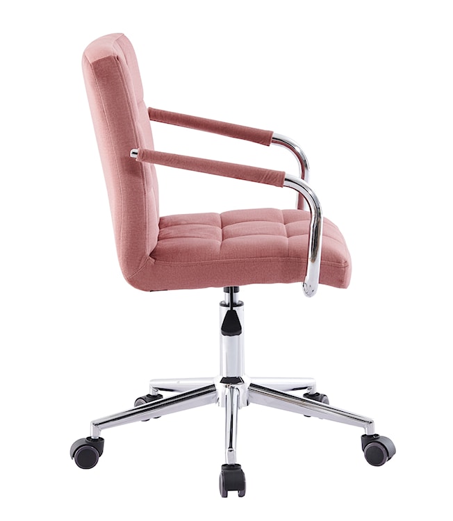 Fotel biurowy Setern różowy welur  - zdjęcie 4
