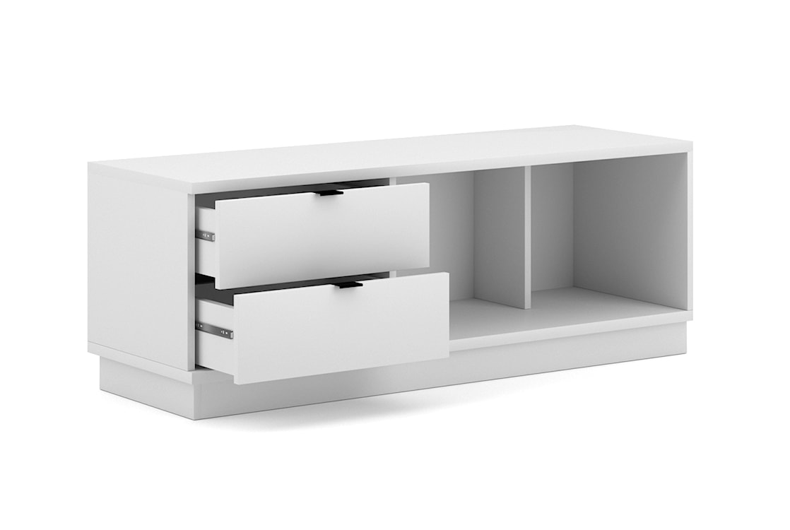 Komoda niska Towil z szufladami 120 cm biała  - zdjęcie 5