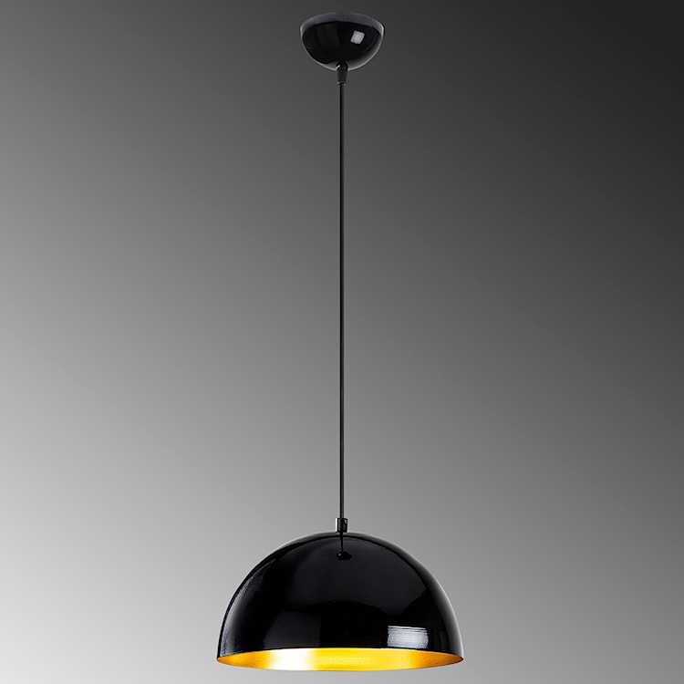 Lampa wisząca Theyro półokrągła średnica 30 cm czarna  - zdjęcie 4