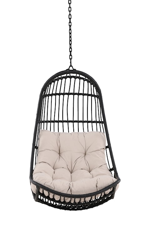 Fotel wiszący Comfordle wiklinowy czarny  - zdjęcie 9