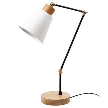 Lampka na biurko Jaspara średnica 14 cm biała