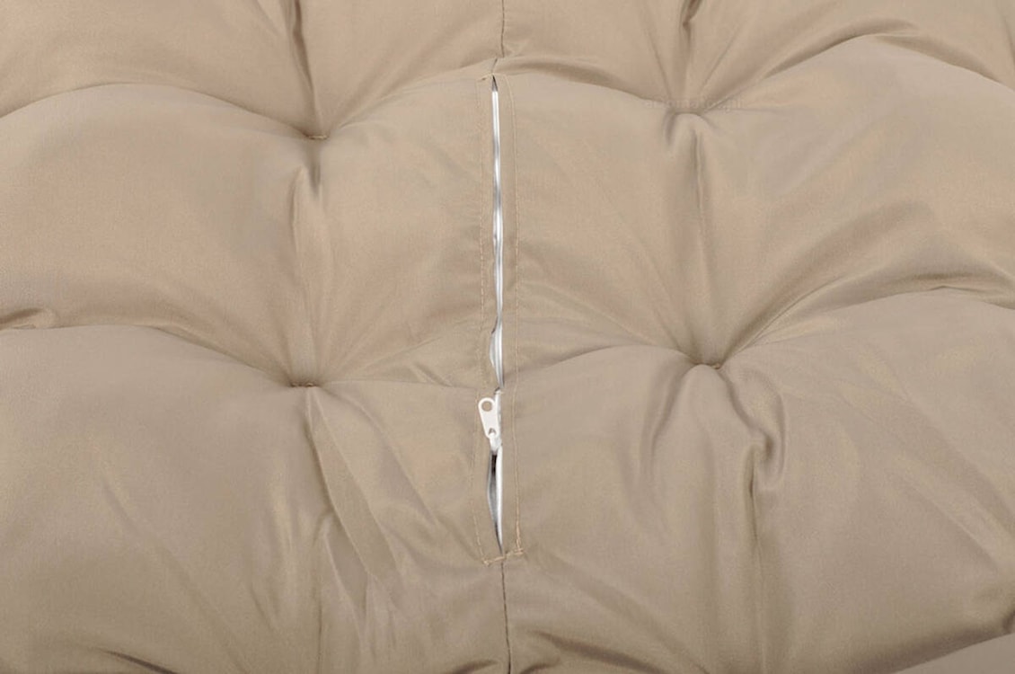 Fotel wiszący Comfly technorattan z dużą poduszką brązowy  - zdjęcie 9