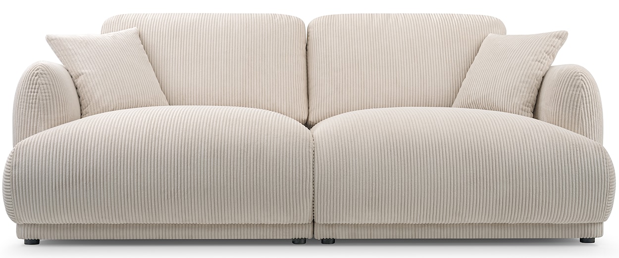 Sofa trzyosobowa Chacco jasnobeżowa sztruks  - zdjęcie 3