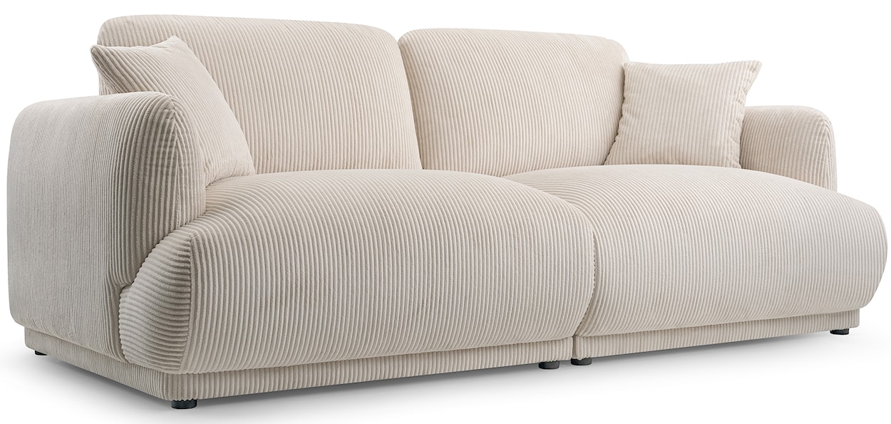 Sofa trzyosobowa Chacco jasnobeżowa sztruks