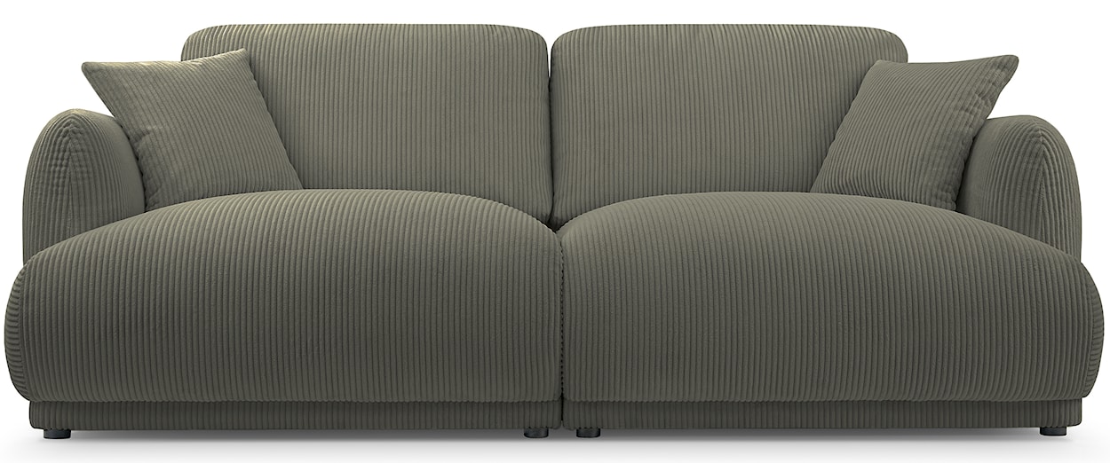 Sofa trzyosobowa Chacco oliwkowa sztruks  - zdjęcie 3