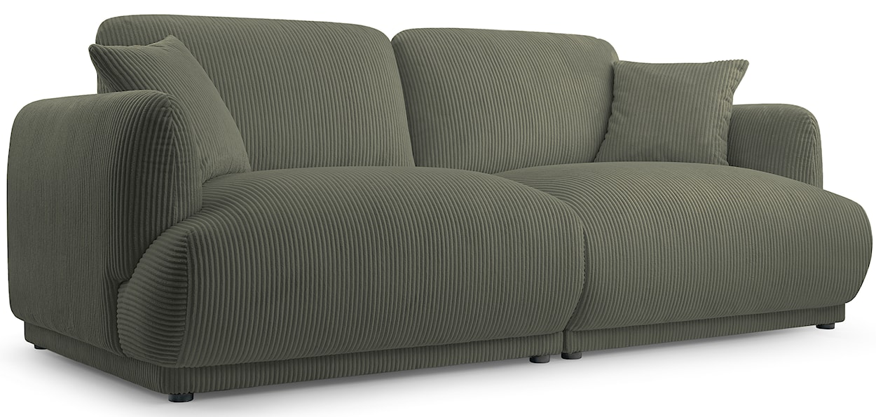 Sofa trzyosobowa Chacco oliwkowa sztruks