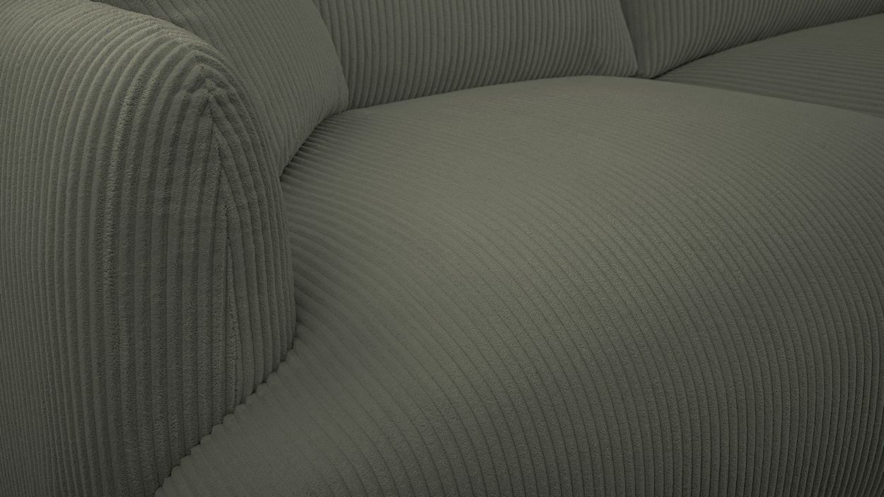 Sofa trzyosobowa Chacco oliwkowa sztruks  - zdjęcie 4