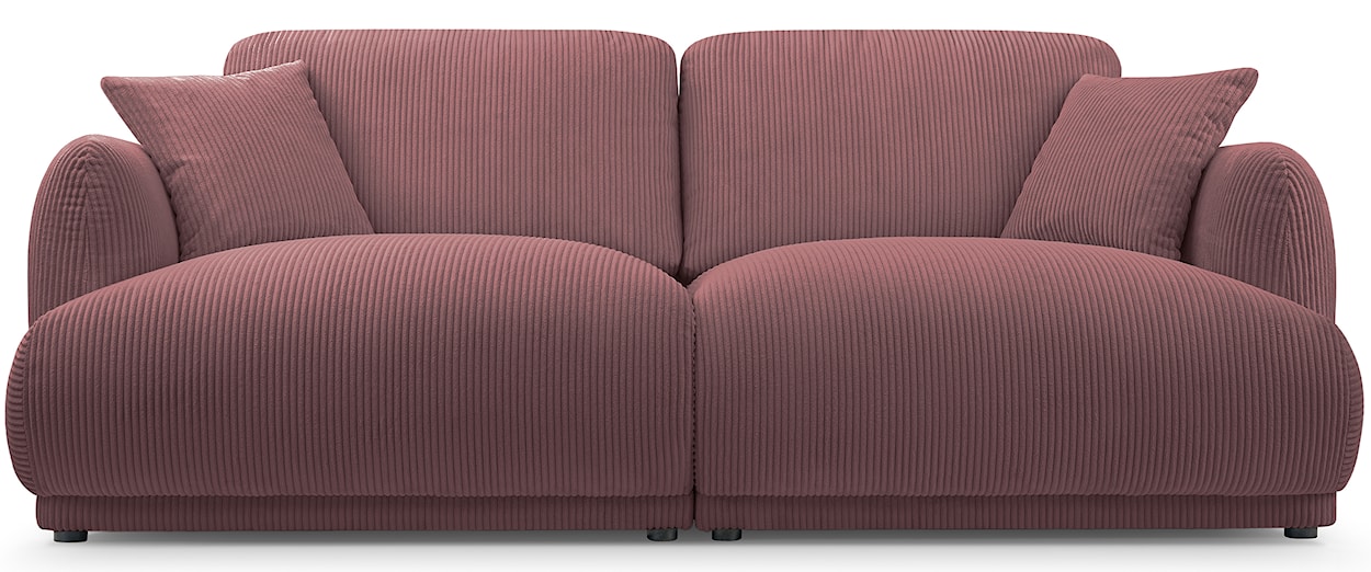 Sofa trzyosobowa Chacco różowa sztruks  - zdjęcie 3