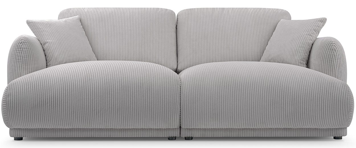 Sofa trzyosobowa Chacco jasnoszara sztruks  - zdjęcie 3