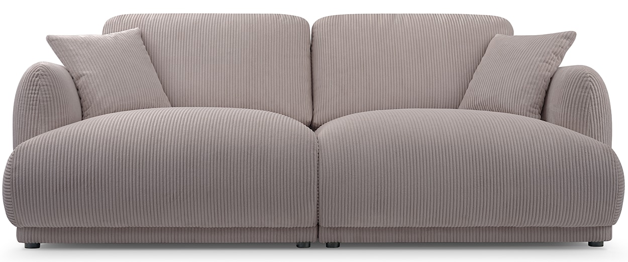 Sofa trzyosobowa Chacco ciemnobeżowa sztruks  - zdjęcie 3