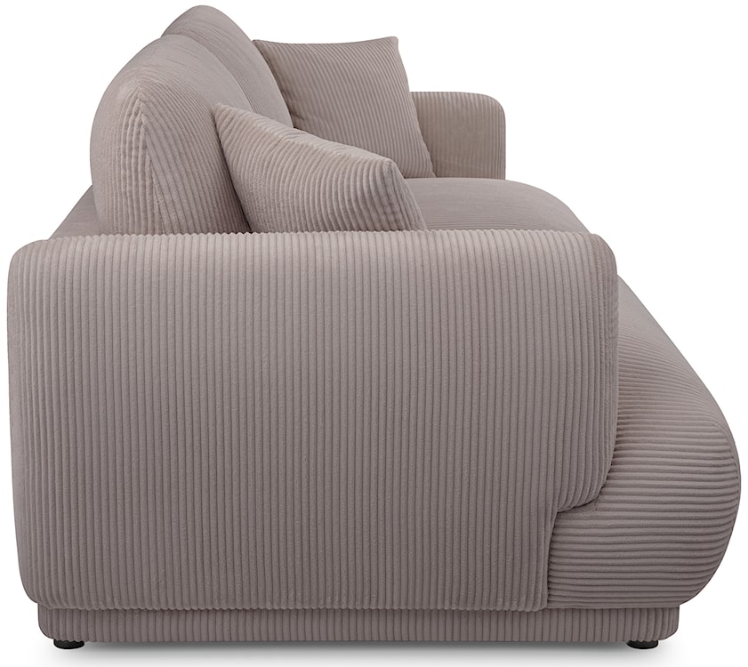 Sofa trzyosobowa Chacco ciemnobeżowa sztruks  - zdjęcie 5