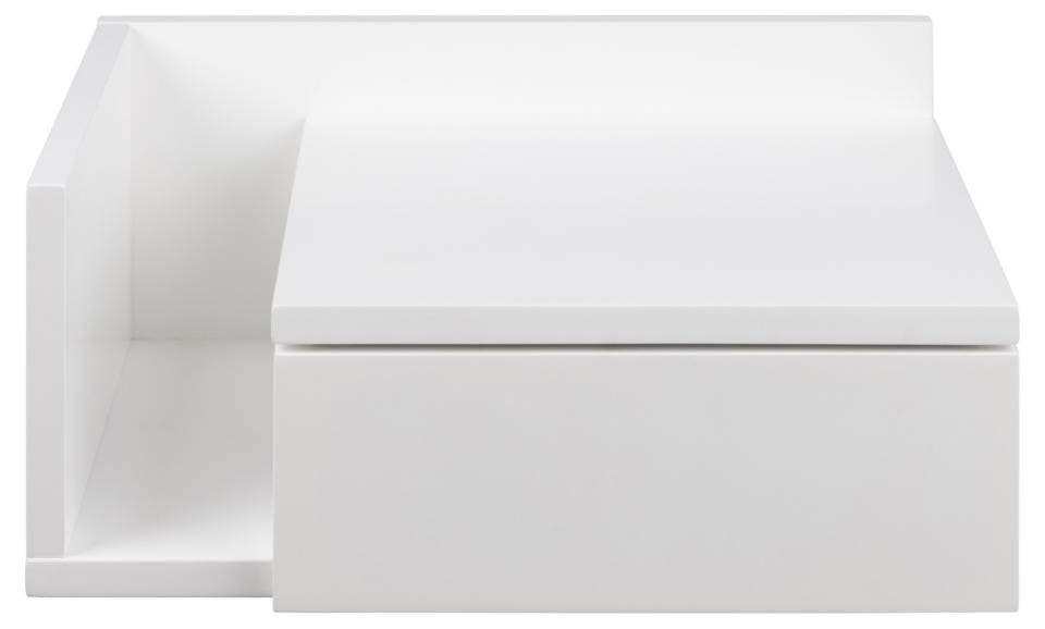 Szafka nocna Chantic ścienna biała z szufladą na metalowych prowadnicach 40x32x16,5 cm   - zdjęcie 2