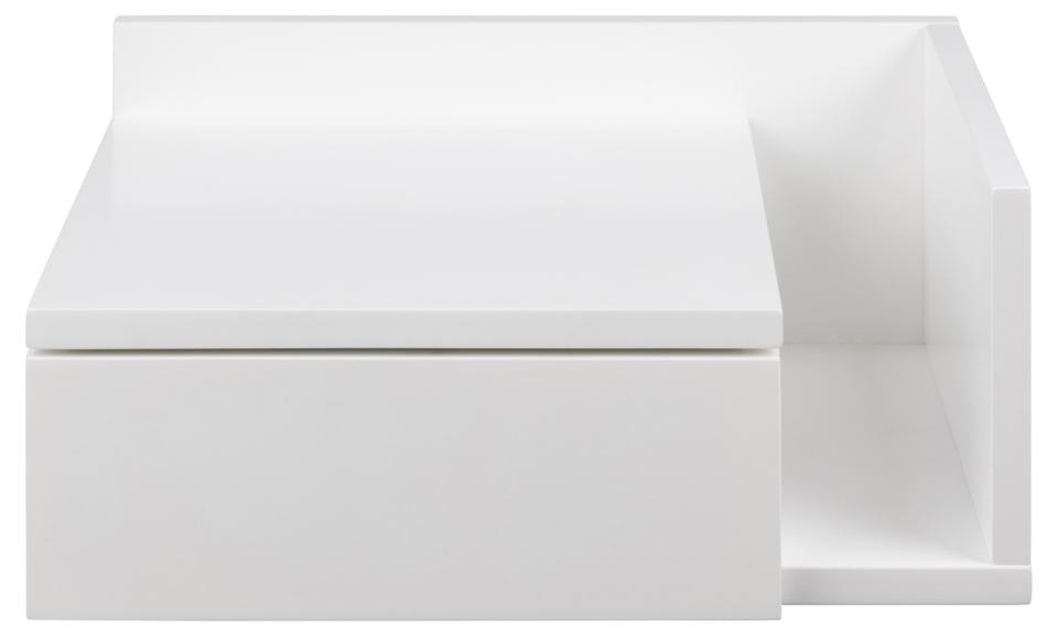 Szafka nocna Chantic ścienna biała z szufladą na metalowych prowadnicach 40x32x16,5 cm   - zdjęcie 6