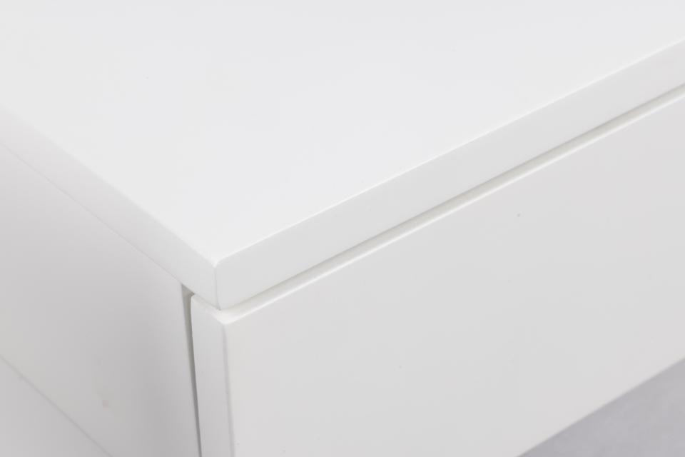 Szafka nocna Chantic ścienna biała z szufladą na metalowych prowadnicach 40x32x16,5 cm   - zdjęcie 8
