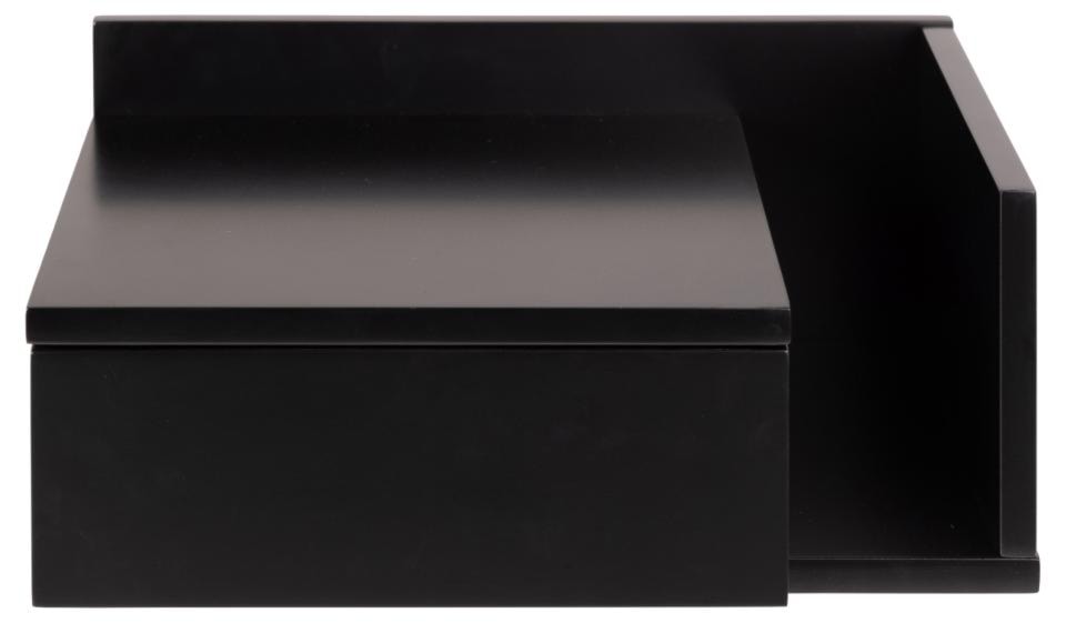 Szafka nocna Chantic ścienna czarna z szufladą na metalowych prowadnicach 40x32x16,5 cm   - zdjęcie 3