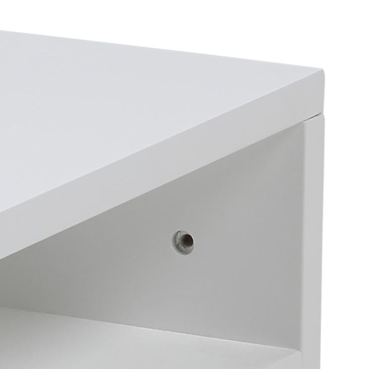 Szafka nocna Chantic ścienna biała z półką i szufladą na metalowych prowadnicach 35x32x22,5 cm   - zdjęcie 6