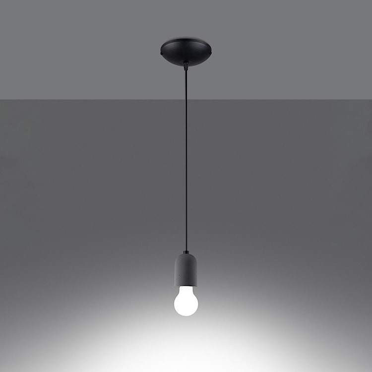 Lampa wisząca Consons 115 cm z elementem betonu  - zdjęcie 2