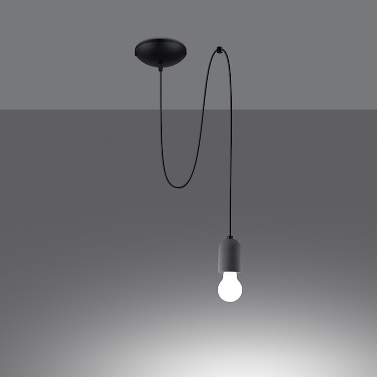 Lampa wisząca Consons 190 cm z elementem betonu  - zdjęcie 2