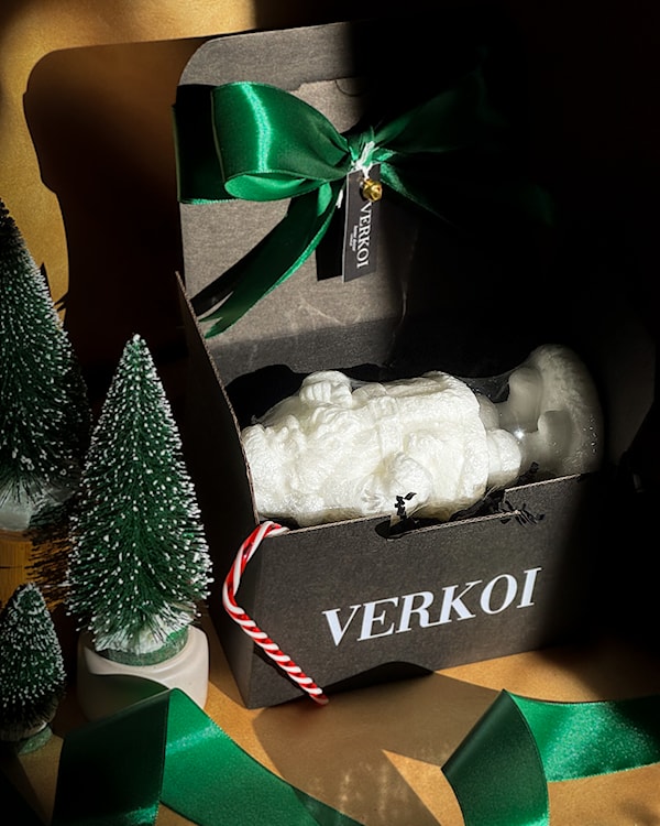 Świeca z wosku palmowego Christmas Santa Claus 300 g  - zdjęcie 3