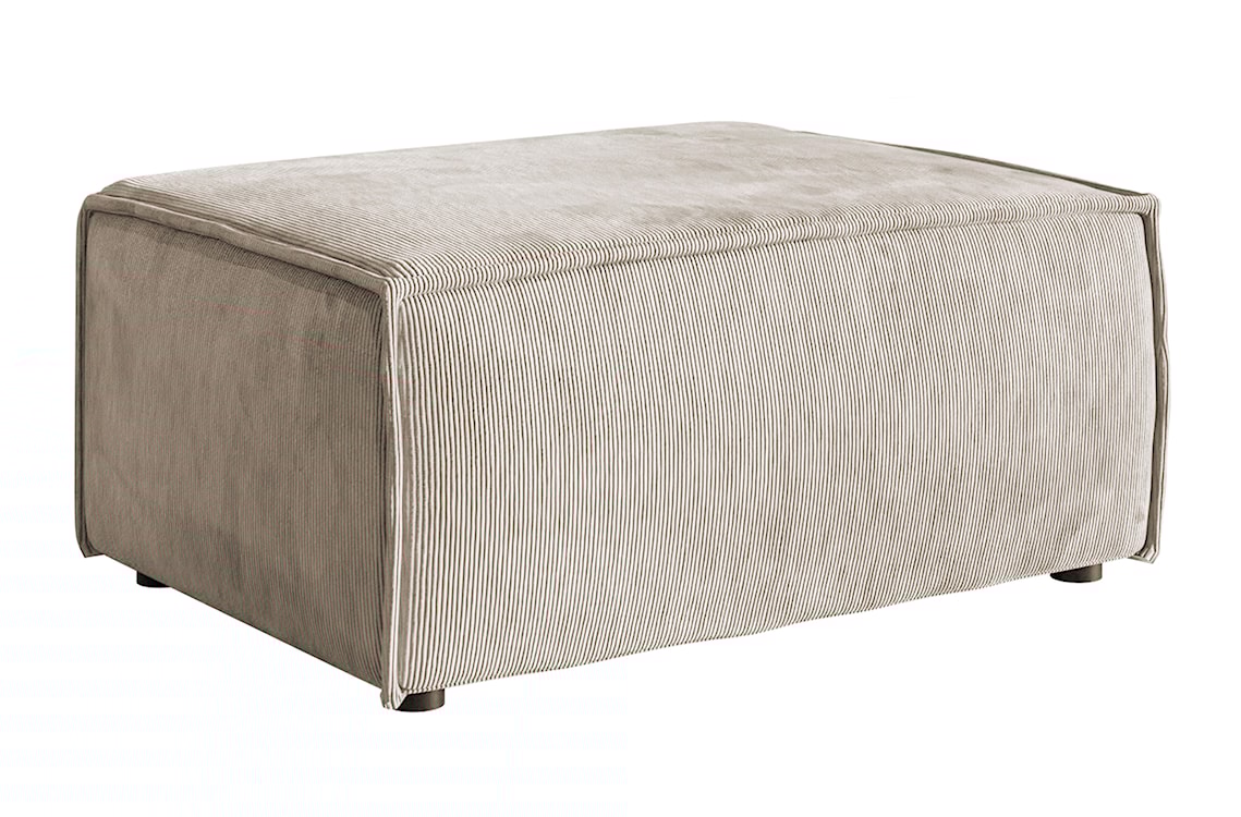 Pufa Copertino 65x90 cm beżowa sztruks  - zdjęcie 2