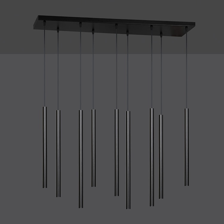 Lampa wisząca Corinaldo czarna x9  - zdjęcie 7