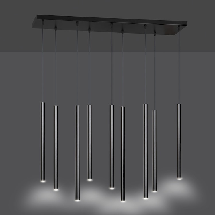 Lampa wisząca Corinaldo czarna x9  - zdjęcie 8