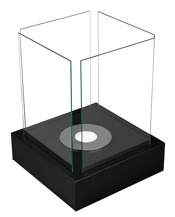 Biokominek Cube kwadratowy 40 cm czarny strukturalny  - zdjęcie 14