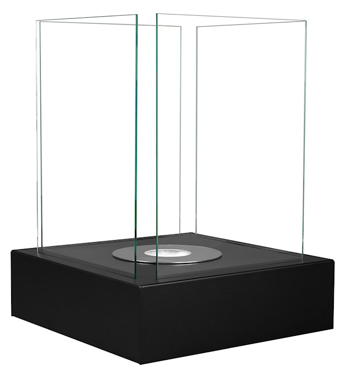 Biokominek Cube kwadratowy 40 cm czarny strukturalny  - zdjęcie 17