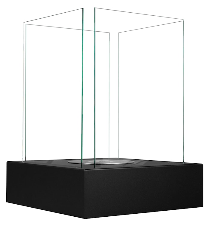 Biokominek Cube kwadratowy 40 cm czarny strukturalny  - zdjęcie 18