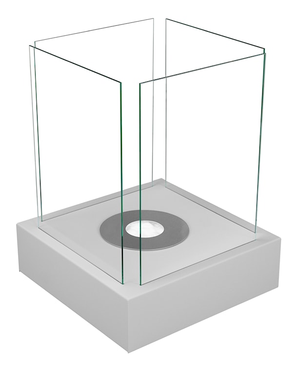 Biokominek Cube kwadratowy 40 cm szary strukturalny  - zdjęcie 11
