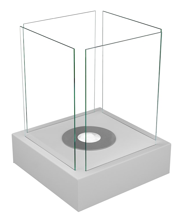 Biokominek Cube kwadratowy 40 cm szary strukturalny  - zdjęcie 12