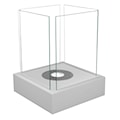 Biokominek Cube kwadratowy 40 cm szary strukturalny