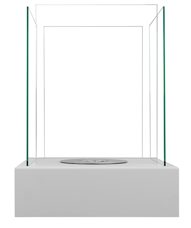 Biokominek Cube kwadratowy 40 cm szary strukturalny  - zdjęcie 4