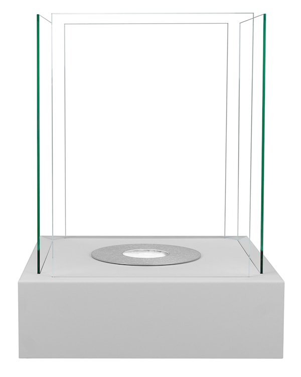 Biokominek Cube kwadratowy 40 cm szary strukturalny  - zdjęcie 5